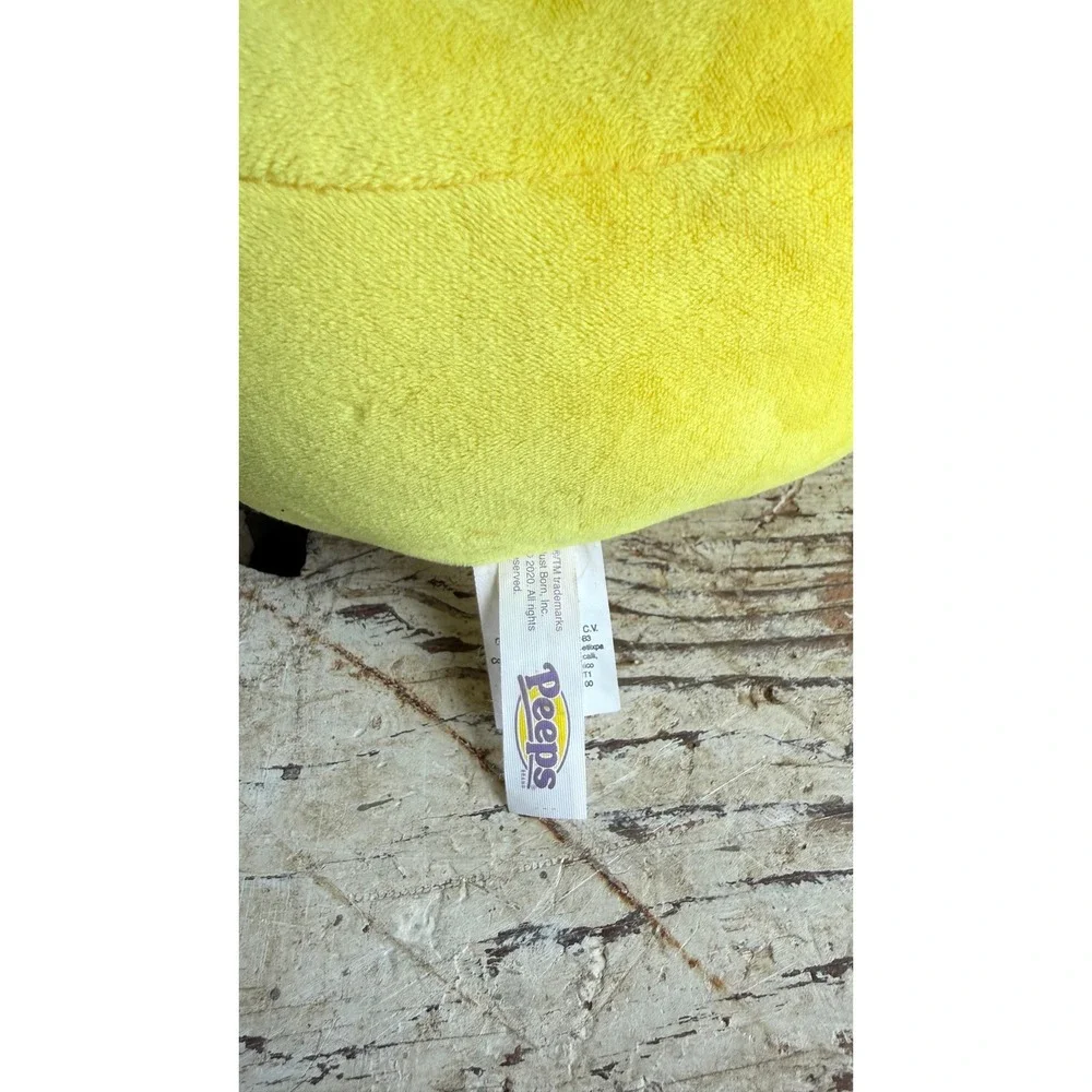 Peeps Yellow Bunny Plush Stuffed Animal Pillow Easter Large 19
